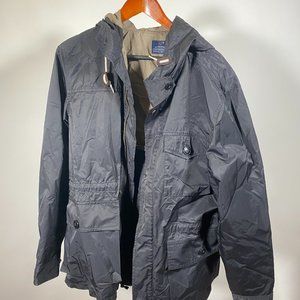J. Crew Black Windbreaker (Size M)